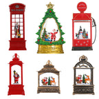 Christmas Lantern Illuminated & Musical Battery-Operated 12 Inch Hand-Painted