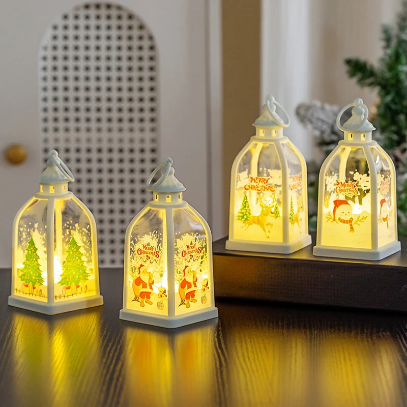 Christmas Lantern LED Battery-Powered Indoor & Outdoor
