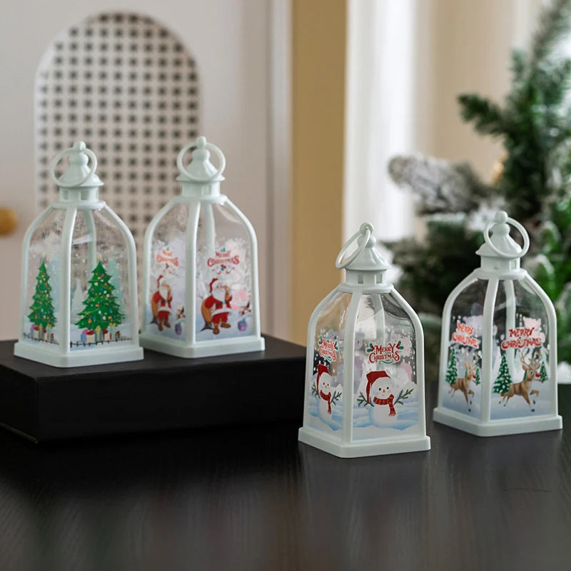 Christmas Lantern LED Battery-Powered Indoor & Outdoor