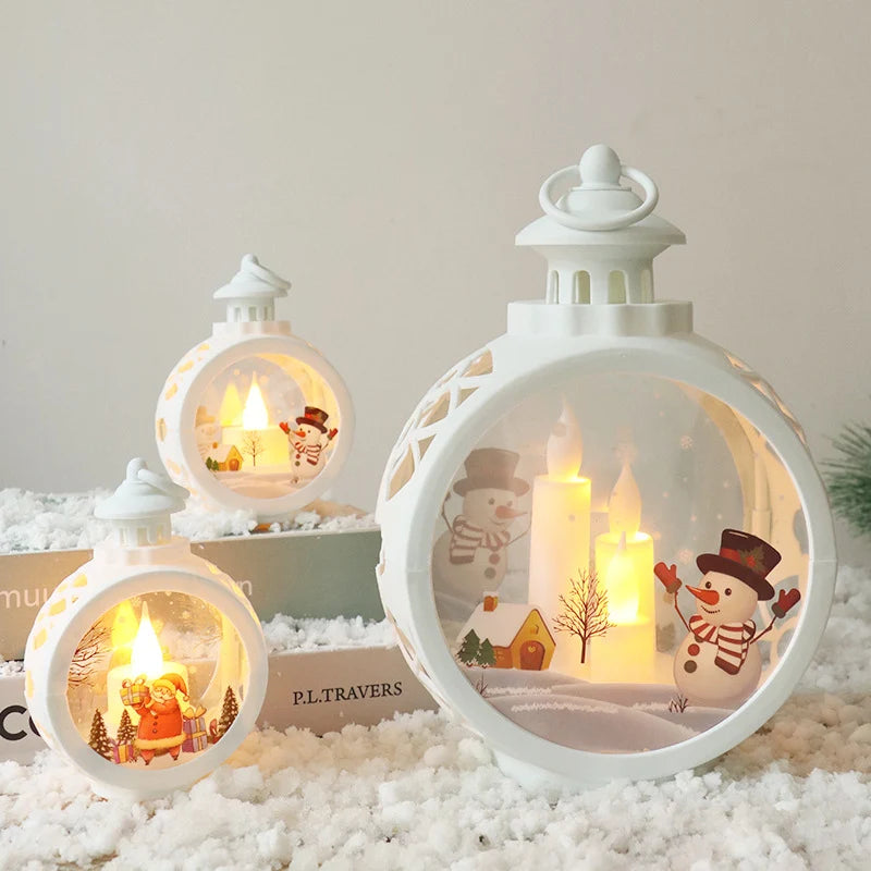 Christmas Lantern LED Lighted Weather-Resistant Indoor & Outdoor