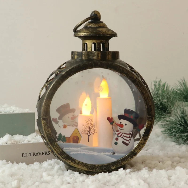 Christmas Lantern LED Lighted Weather-Resistant Indoor & Outdoor