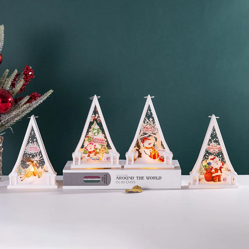 Christmas Lantern LED Snowman Design Indoor & Outdoor