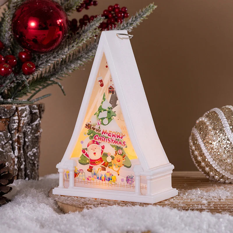 Christmas Lantern LED Snowman Design Indoor & Outdoor