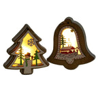 Christmas Lantern LED Soft Glow Santa Scene