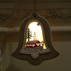 Christmas Lantern LED Soft Glow Santa Scene