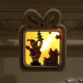 Christmas Lantern LED Soft Glow Santa Scene