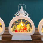 Christmas Lantern LED Weather-Resistant Metal & Glass