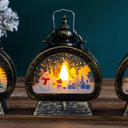 Christmas Lantern LED Weather-Resistant Metal & Glass