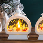 Christmas Lantern LED Weather-Resistant Metal & Glass