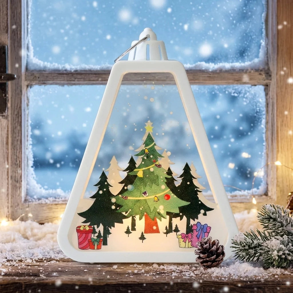 Christmas Lantern Modern Durable Plastic Indoor & Outdoor