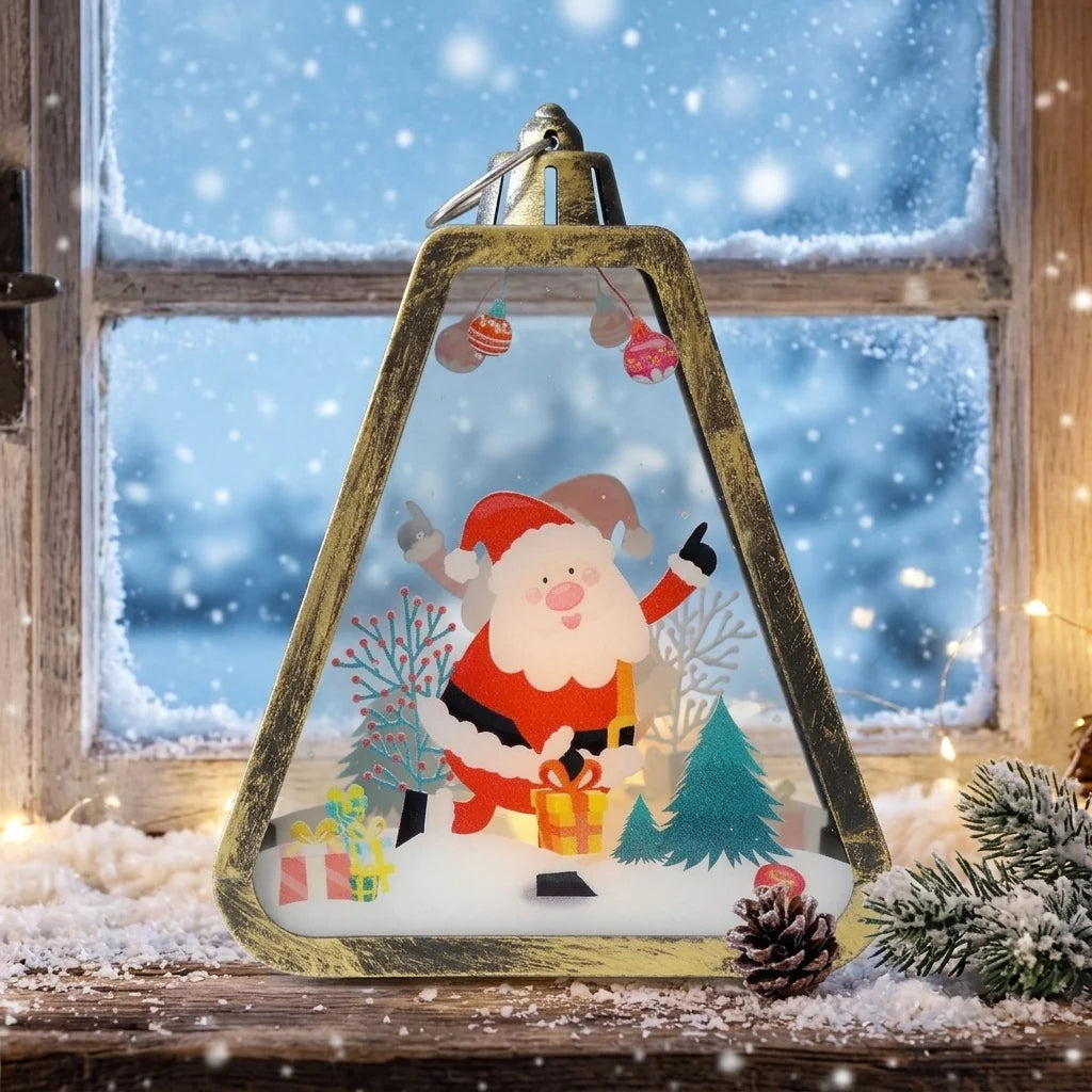 Christmas Lantern Modern Durable Plastic Indoor & Outdoor