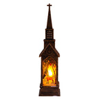 Christmas Lantern Movable Santa Warm White LED