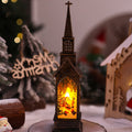 Christmas Lantern Movable Santa Warm White LED