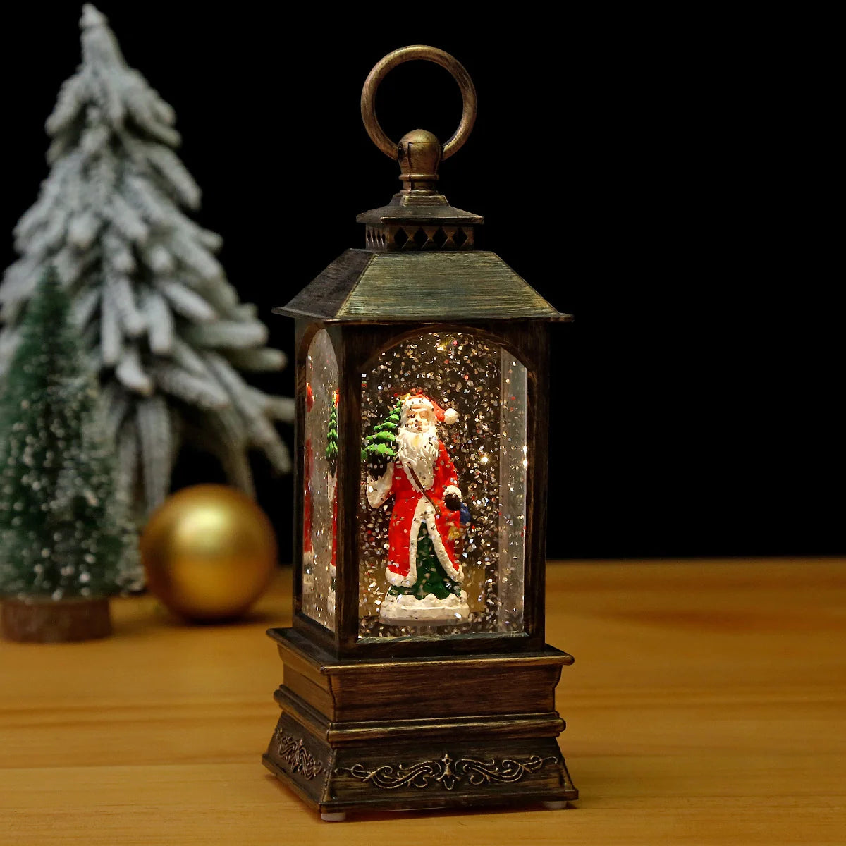 Christmas Lantern Moving Scene & Integrated Lights