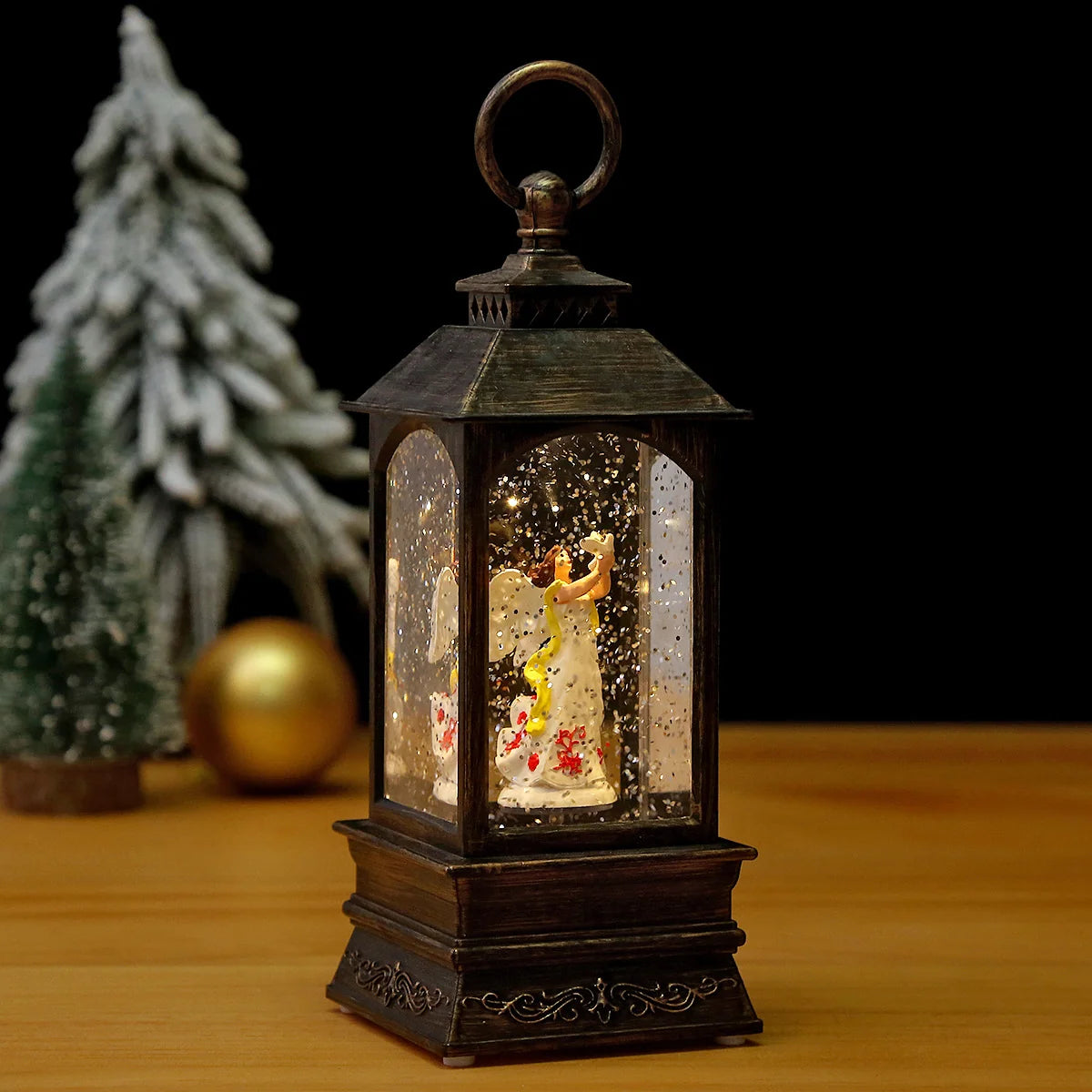 Christmas Lantern Moving Scene & Integrated Lights