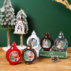 Christmas Lantern Nostalgic Deer Scene Soft LED