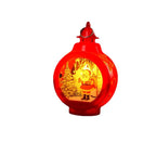Christmas Lantern Nostalgic Deer Scene Soft LED