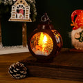 Christmas Lantern Nostalgic Deer Scene Soft LED