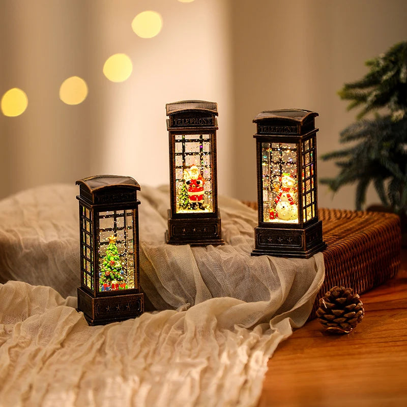 Christmas Lantern Nostalgic Warm LED Cordless Indoor & Outdoor