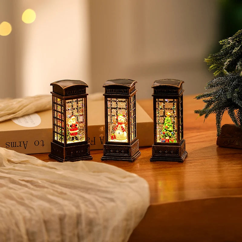 Christmas Lantern Nostalgic Warm LED Cordless Indoor & Outdoor