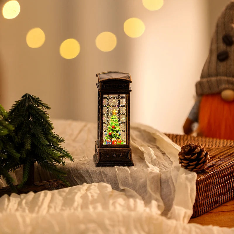 Christmas Lantern Nostalgic Warm LED Cordless Indoor & Outdoor