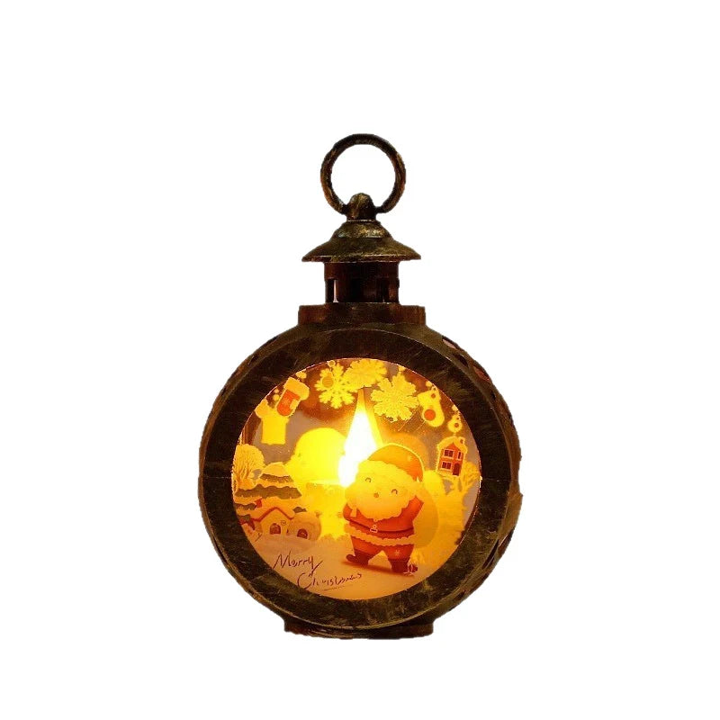 Christmas Lantern Realistic LED Flame Indoor & Outdoor