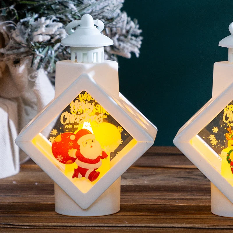 Christmas Lantern Reindeer & Snowflake Cutouts Indoor & Outdoor