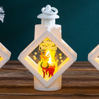Christmas Lantern Reindeer & Snowflake Cutouts Indoor & Outdoor