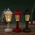 Christmas Lantern Santa Figurine Warm Glow Indoor & Outdoor