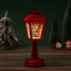 Christmas Lantern Santa Figurine Warm Glow Indoor & Outdoor