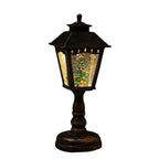 Christmas Lantern Santa Figurine Warm Glow Indoor & Outdoor