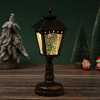 Christmas Lantern Santa Figurine Warm Glow Indoor & Outdoor