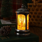 Christmas Lantern Santa Motif Warm LED Hanging Hook