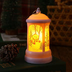 Christmas Lantern Santa Motif Warm LED Hanging Hook