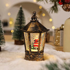 Christmas Lantern Santa Motif Warm LED Hanging Hook
