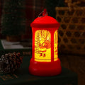 Christmas Lantern Santa Motif Warm LED Hanging Hook