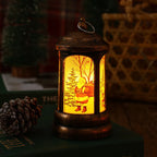 Christmas Lantern Santa Motif Warm LED Hanging Hook