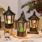 Christmas Lantern Santa Motif Warm LED Hanging Hook