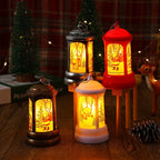 Christmas Lantern Santa Motif Warm LED Hanging Hook