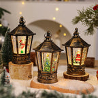 Christmas Lantern Santa Motif Warm LED Hanging Hook