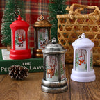 Christmas Lantern Santa Motif Warm LED Hanging Hook