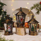 Christmas Lantern Santa Motif Warm LED Hanging Hook