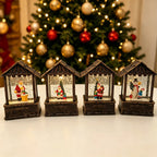Christmas Lantern Snow Globe Built-In LED Battery-Free