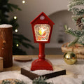 Christmas Lantern Snow Globe Effect & Warm White LED