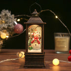 Christmas Lantern Snowman Design Warm LED