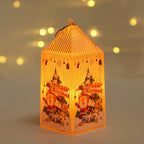 Christmas Lantern Snowman & Elk Warm LED