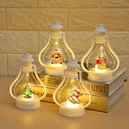 Christmas Lantern Snowman Motif LED & Battery-Operated Indoor Outdoor