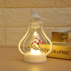 Christmas Lantern Snowman Motif LED & Battery-Operated Indoor Outdoor