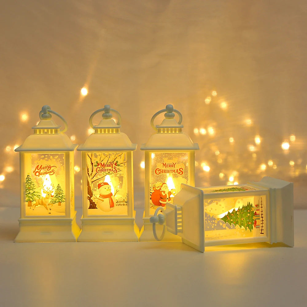Christmas Lantern Snowman Motif Soft LED Indoor & Outdoor
