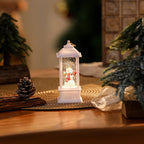 Christmas Lantern Soft Glow Cordless Snowman Scene